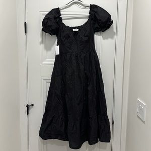 ASTR the label cinched bust dress - L - Black